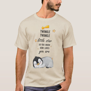 Twinkle, Twinkle Little Star Super Cute Penguin T-shirt