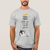 Twinkle, Twinkle Little Star Super Cute Penguin T-shirt (Voorkant)