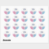 Twinkle Twinkle Little Star Thema Geslacht onthull Ronde Sticker (Vel)