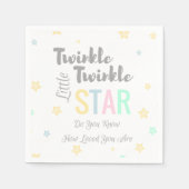 Twinkle Twinkle Little Star Theme - Papieren serve Servetten (Voorkant)