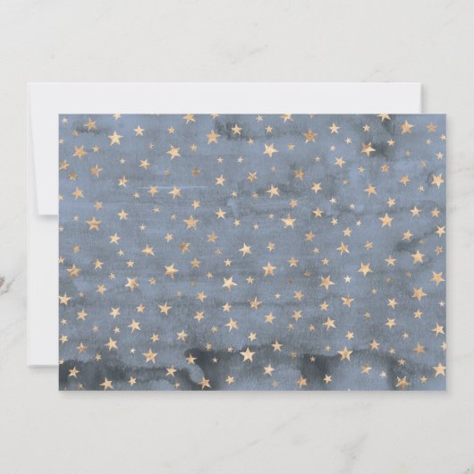 Twinkle Twinkle Little Star Twin Boys Baby shower Bedankkaart (Achterkant)