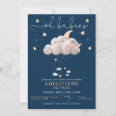 Twinkle Twinkle Little Star Twins Baby shower Kaart (Voorkant)