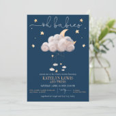 Twinkle Twinkle Little Star Twins Baby shower Kaart (Staand voorkant)