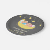 Twinkle Twinkle Little Star Twins Party Borden Papieren Bordje (Gekanteld)