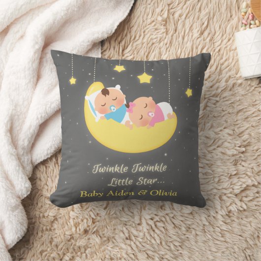 Twinkle Twinkle Little Star Twins Room Decor Kussen (Deken)