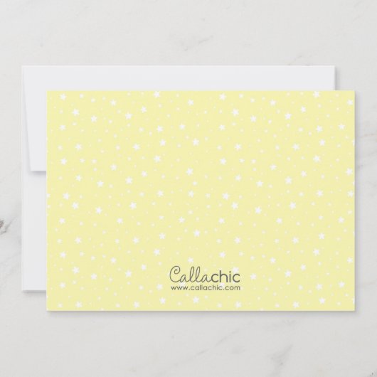 Twinkle Twinkle Little Star Uitnodigingen voor jon (Achterkant)