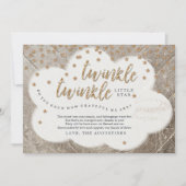 Twinkle Twinkle Little Star Unisex Baby shower Bedankkaart (Voorkant)