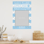 Twinkle Twinkle Little Star Verjaardag Foto Prop Poster (Keuken)