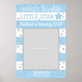 Twinkle Twinkle Little Star Verjaardag Foto Prop Poster