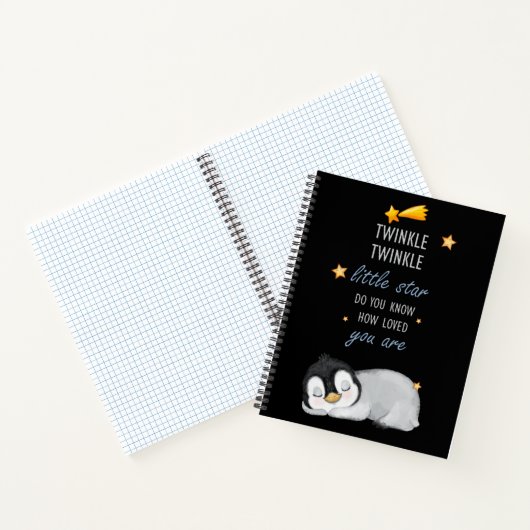 Twinkle, Twinkle Little Star voor Sleep Penguin Notitieboek (Binnen)
