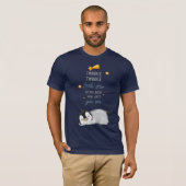 Twinkle, Twinkle Little Star voor Sleep Penguin Sl T-shirt (Voorkant volledig)