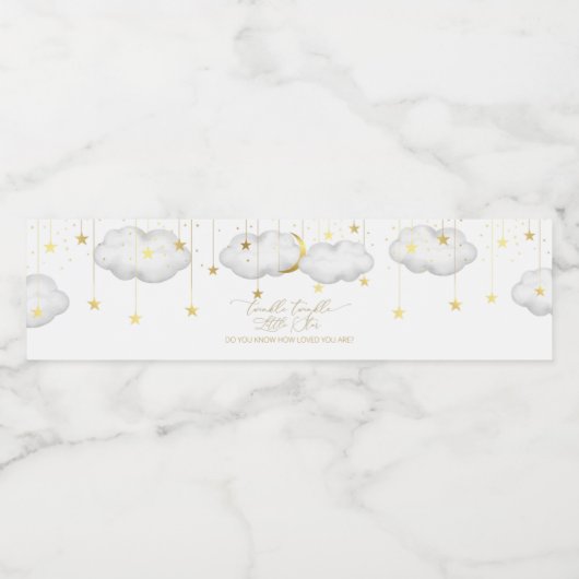 Twinkle Twinkle Little Star Water Bottle Labels Waterfles Etiket (Enkel label)