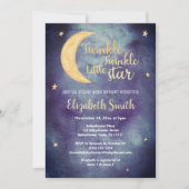 Twinkle Twinkle little star watercolor babyshower Kaart (Voorkant)
