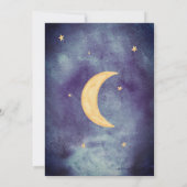 Twinkle Twinkle little star watercolor babyshower Kaart (Achterkant)