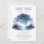 Twinkle Twinkle Little Star Waterverf Baby shower Kaart (Voorkant)