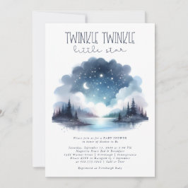 Twinkle Twinkle Little Star Waterverf Baby shower Kaart