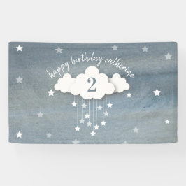 Twinkle Twinkle Little Star Waterverf Birthday Spandoek