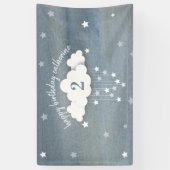 Twinkle Twinkle Little Star Waterverf Birthday Spandoek (Verticaal)