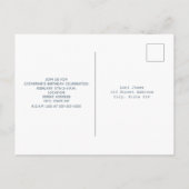 Twinkle Twinkle Little Star Waterverf Birthday Uitnodiging Briefkaart (Achterkant)