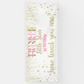 Twinkle Twinkle Little Star Weet je hoe geliefd Spandoek (Verticaal)