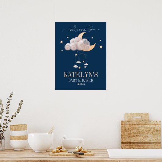 Twinkle Twinkle Little Star Welcome Sign Poster (Keuken)