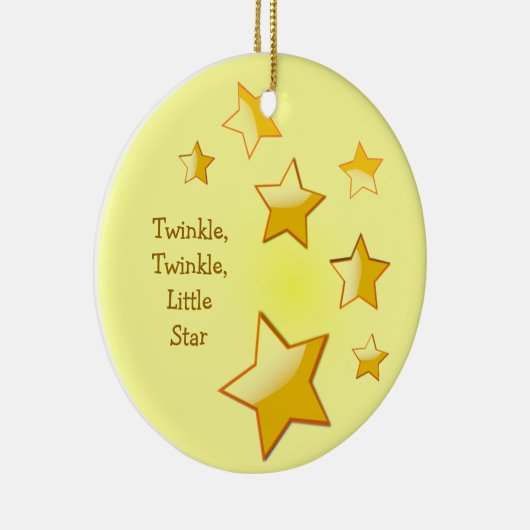 Twinkle, Twinkle, Little Star Yellow Ornament (Rechts)
