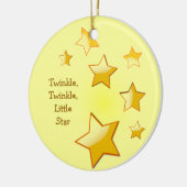 Twinkle, Twinkle, Little Star Yellow Ornament (Links)