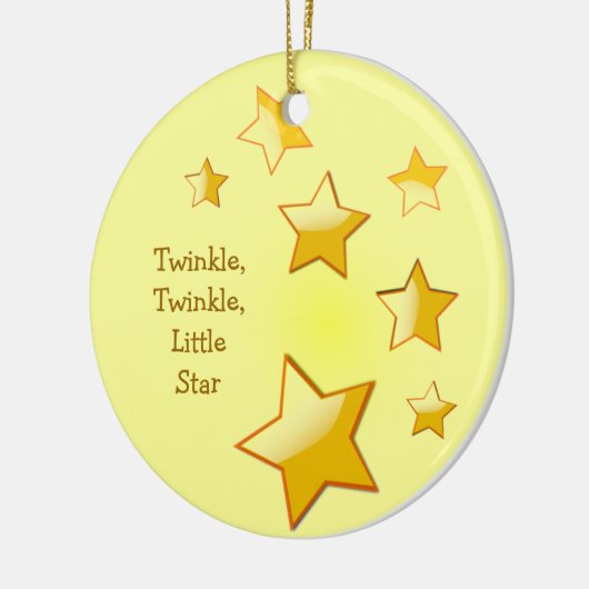 Twinkle, Twinkle, Little Star Yellow Ornament (Links)