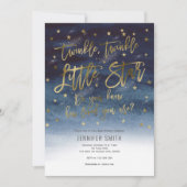 Twinkle Twinkle Little Stars, Baby shower Kaart (Voorkant)