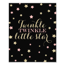 Twinkle Twinkle Little Stars Nursery Print