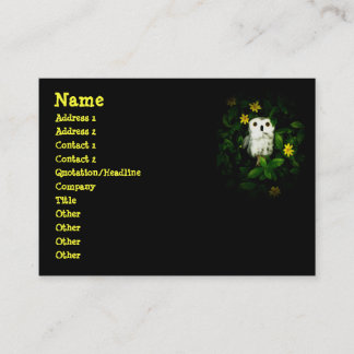 Twinkle Twinkle Little Stars Owl Namecard Visitekaartje