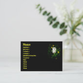 Twinkle Twinkle Little Stars Owl Namecard Visitekaartje (Staand voorkant)