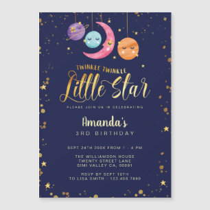 Twinkle Twinkle Little Stars & planets Birthday