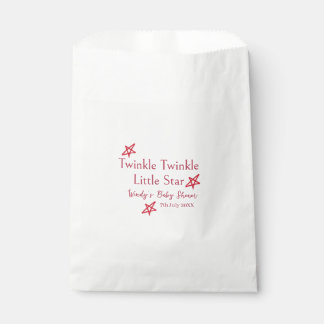 twinkle twinkle little stars rode sterren baby sho bedankzakje