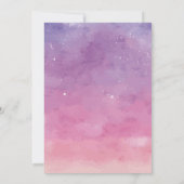 Twinkle Twinkle Little Stars Verjaardag uitnodigin Kaart (Achterkant)