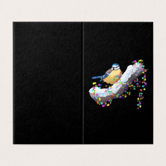 Twinkle Twinkle Little Tit Kaart (Buitenkant ongevouwen)