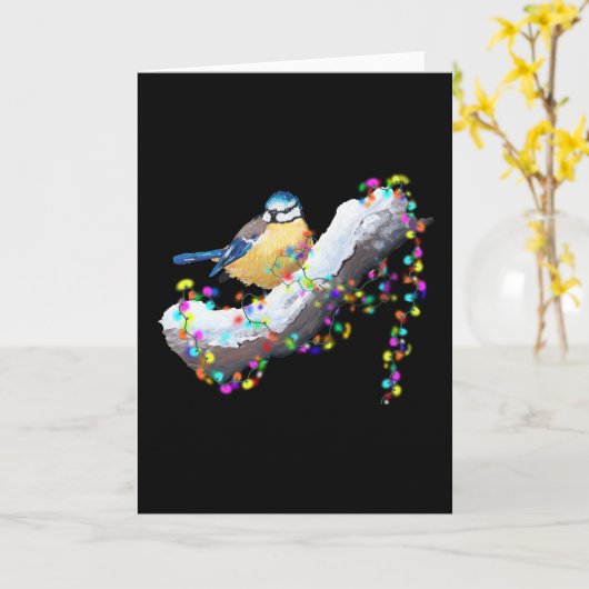 Twinkle Twinkle Little Tit Kaart (Gele Bloem)