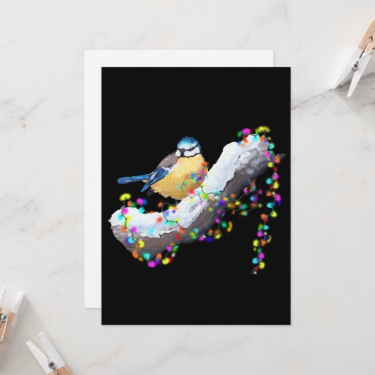 Twinkle Twinkle Little Tit Kaart (Voorkant / Achterkant in situ)