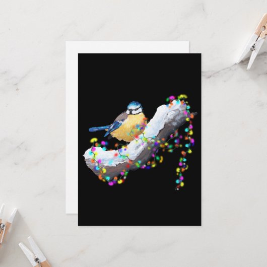 Twinkle Twinkle Little Tit Kaart (Voorkant / Achterkant in situ)