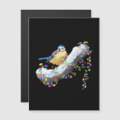 Twinkle Twinkle Little Tit Magnetische Uitnodiging (Voorkant / Achterkant)