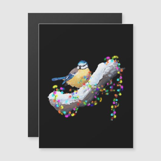 Twinkle Twinkle Little Tit Magnetische Uitnodiging (Voorkant / Achterkant)