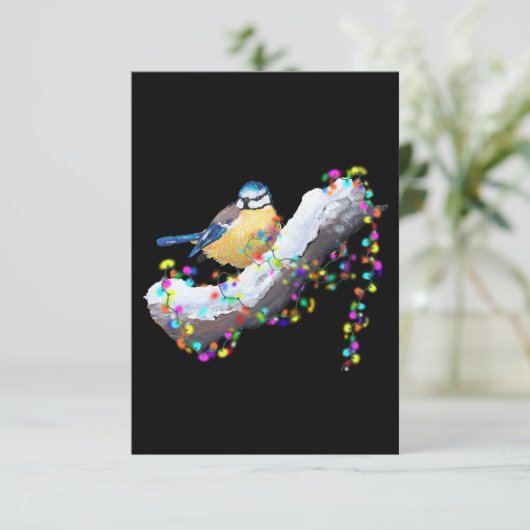 Twinkle Twinkle Little Tit RSVP Kaartje (Staand voorkant)