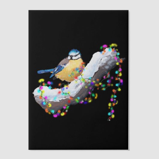 Twinkle Twinkle Little Tit Vellum Uitnodigingen (Voorkant)