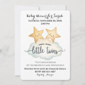Twinkle, Twinkle Little Twins Baby shower Kaart (Voorkant)