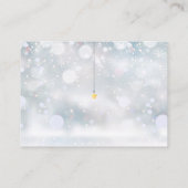 Twinkle Twinkle Luier Raffle Winter Baby shower Informatiekaartje (Achterkant)