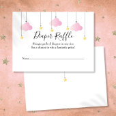 Twinkle Twinkle Luierloterij Baby Shower Informatiekaartje