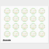 Twinkle Twinkle Mint en Gold Verjaardag Sticker (Vel)