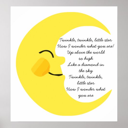 Twinkle Twinkle Moon Poster (Voorkant)