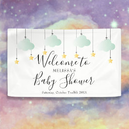 Twinkle Twinkle Neutraal Baby shower Welkom Spandoek