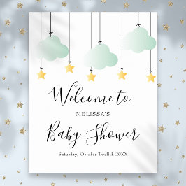 Twinkle Twinkle Neutrale Baby Shower Welkom Bord Poster